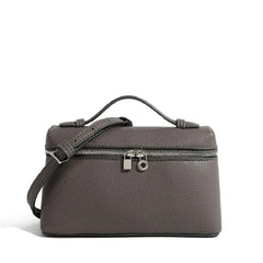 Premium sense of niche lychee grain shoulder bag simple fashion