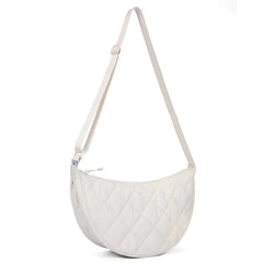 Waist Half Moon Belt Bag Solid Color Crossbody Bag Large Capacity