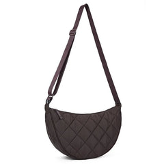 Waist Half Moon Belt Bag Solid Color Crossbody Bag Large Capacity