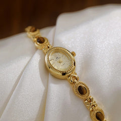 Oval Gold Women Watches Luxury Brand Dress Casual Quartz Small