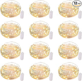 Fairy Lights Waterproof Silver Wire Firefly Starry Moon Lights
