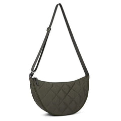 Waist Half Moon Belt Bag Solid Color Crossbody Bag Large Capacity