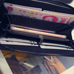 Famous Brand Luxury Pop Punk Rivets Long Women Vintage