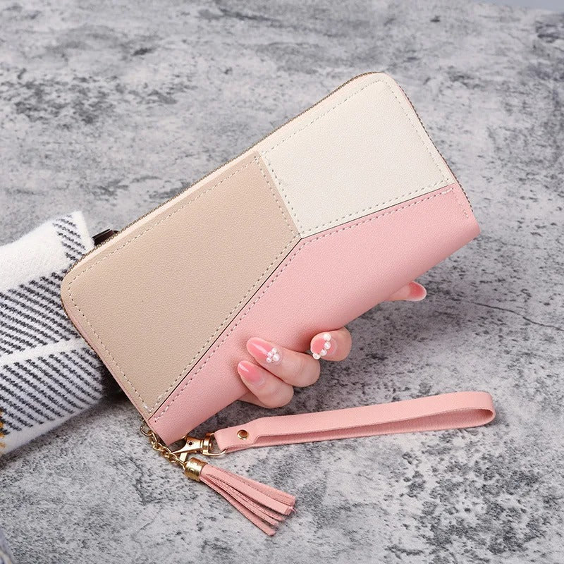 Girls Women's Fashion Zipper Wallets Long Purses Handbags Coin