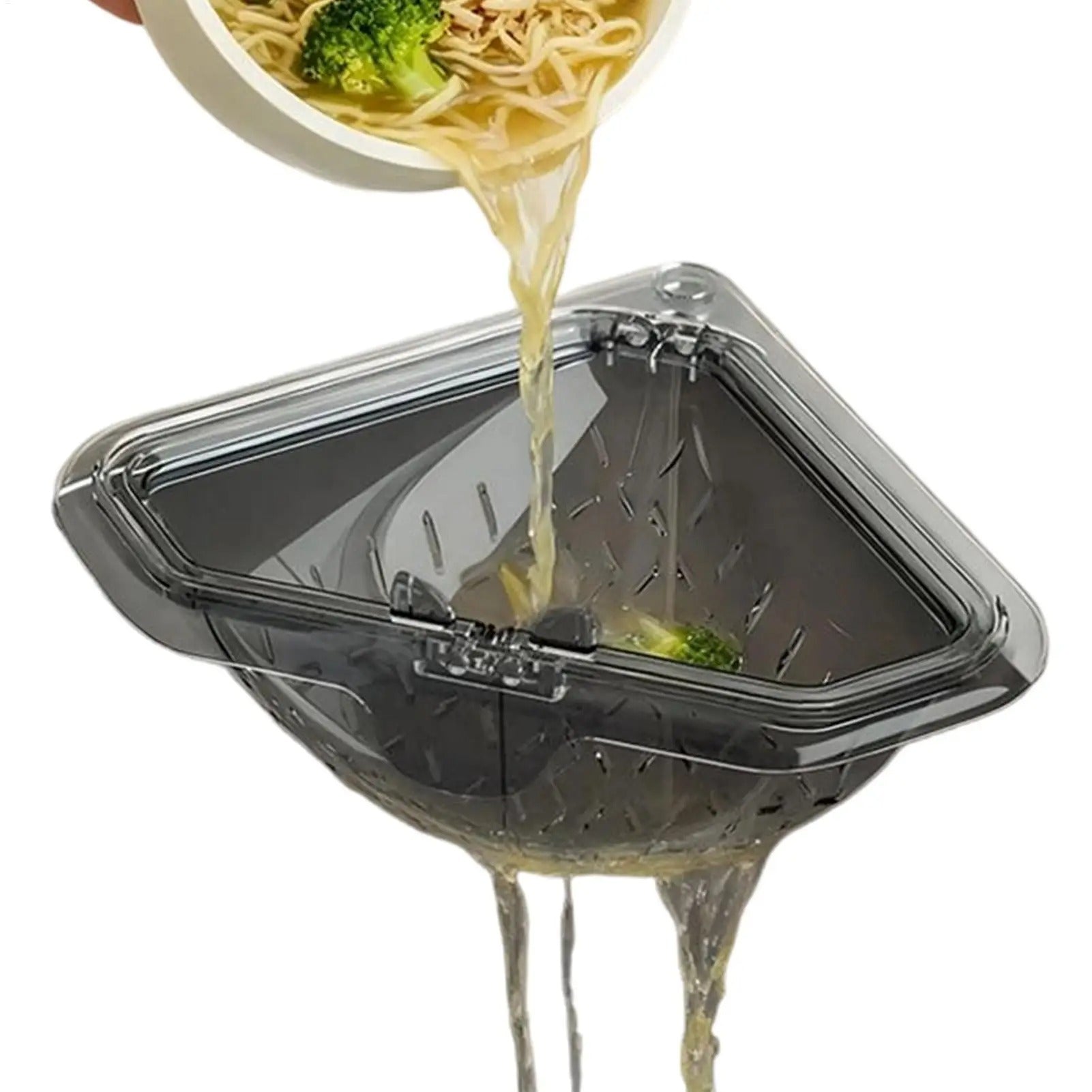 Sink Food Catcher Basket Magnetic Suction Drainage Triangle