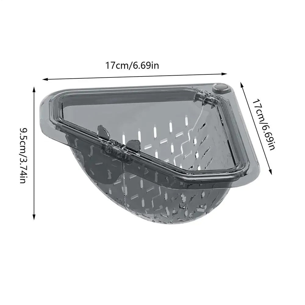 Sink Food Catcher Basket Magnetic Suction Drainage Triangle