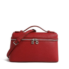 Premium sense of niche lychee grain shoulder bag simple fashion