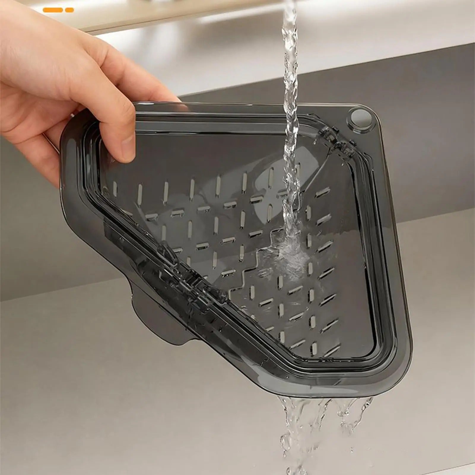 Sink Food Catcher Basket Magnetic Suction Drainage Triangle