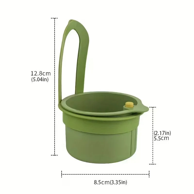 Press-Type Drain Basket: Food Strainer & Sink Organizer