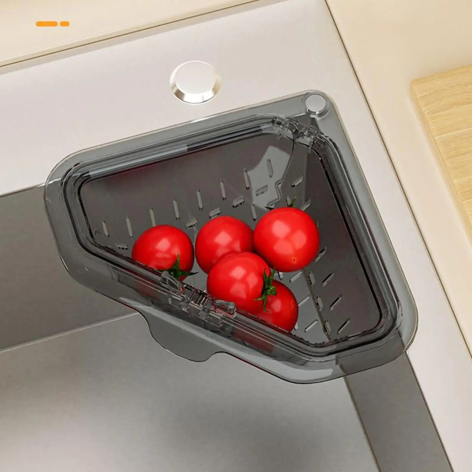 Sink Food Catcher Basket Magnetic Suction Drainage Triangle